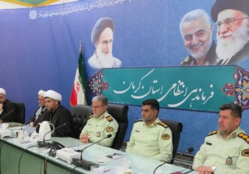 برگزاری تکریم و معارفه رئیس عقیدتی سیاسی انتظامی کرمان